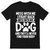 Tie Dye Love Dog Paw Graphic Black T Shirt Gift For Friends