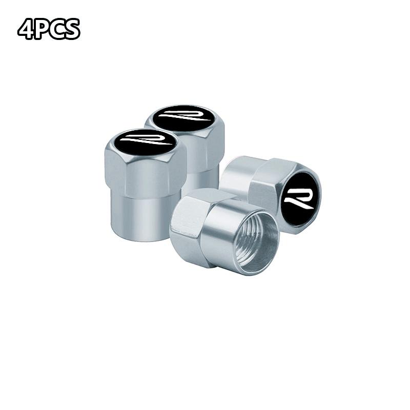 SVLHP1 4Pcs Car Logo Metal Wheel Tire Valve Stem Caps Accessories For Volkswagen VW GTI R Golf 5 7 6 4 Polo Tiguan Passat Jetta Lavida