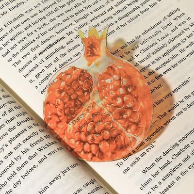 Auffälliger Acryl-Lesezeichen Simulation Frucht Transparentes Lesezeichen für Bücher Klare Seitenmarkierungswerkzeuge für Schüler