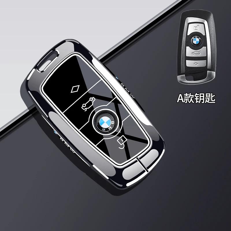 Car Remote Key Case Cover For BMW X1 U11 X7 G07 XM G09 I7 G70 X5 G05 LCI IX IX40 I20 U06 G81 M3 Series 5 7 G60 2023 2024 Z111