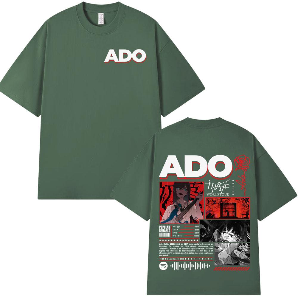 

Ado 2025 World Tour Hibana T Shirts Unisexs Women Clothing Fashion Harajuku Tshirt Cotton Casual Oversized Short Sleeve Tshirts 4XL
