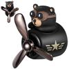 Car Air Freshener Cute Bear Car Vent Aroma Diffuser Reusable Car Air Outlet Scented Clip with Rotating Propeller Air Outlet