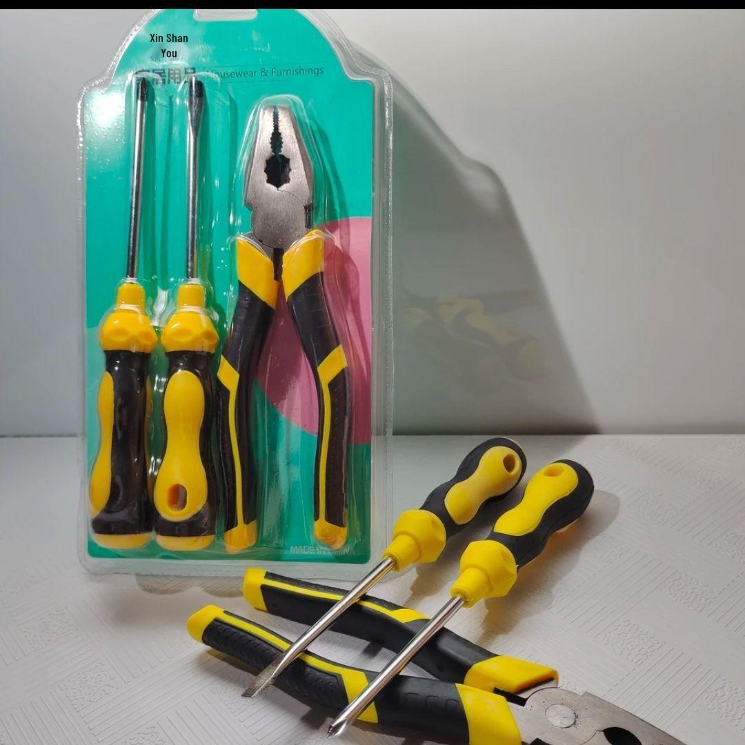 Industrial Screwdriver & Pliers Set with Reinforced Steel
