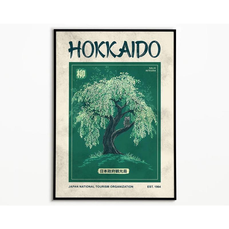 Japanese Art, Vintage Painting Okinawa Retro Art Print Okinawa Wall Art Japanese Travel Poster Vintage Okinawa Decor Artwork