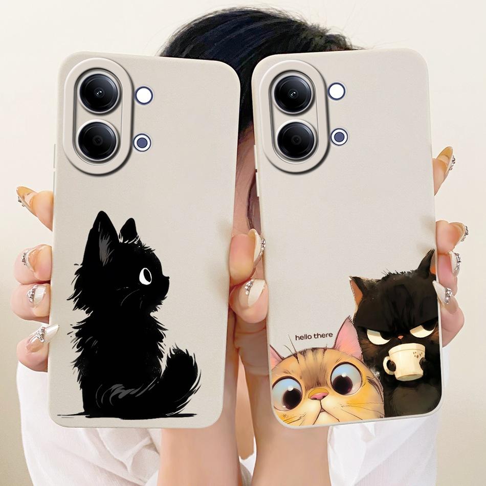 For Vivo Y05 Y11d 2026 Cute Cat Flower Cartoon Phone Case For Vivo Y11D Y05 4G Shockproof Soft Silicone Covers Bumpers