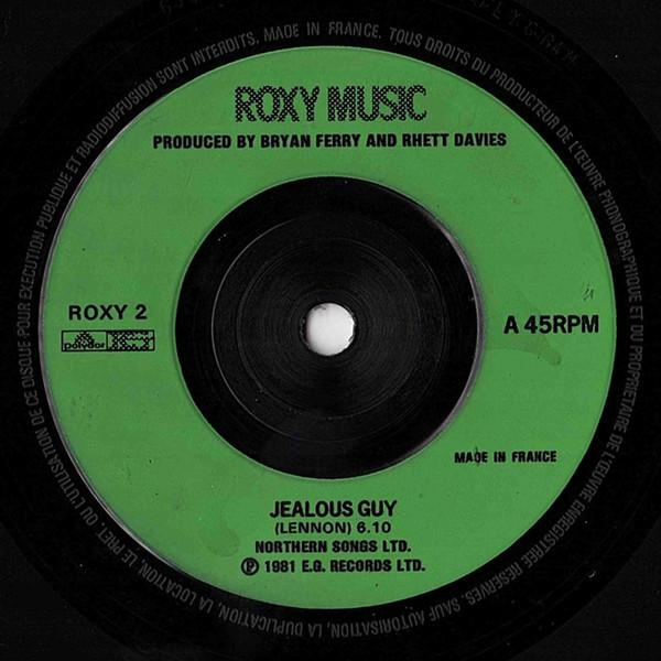 

7inch Record ROXY MUSIC - Jealous Guy ROXY2 EG 1981 UK Rock Used
