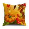 Harvest Series Cushion Cover Yellow Autumn Pumpkin Maple Leaf Pillow Cushion Cover Home Cushion Cover