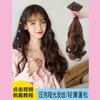 One Piece Invisible Long Curly Hair Extensions Women Natural Wavy Hairpiece