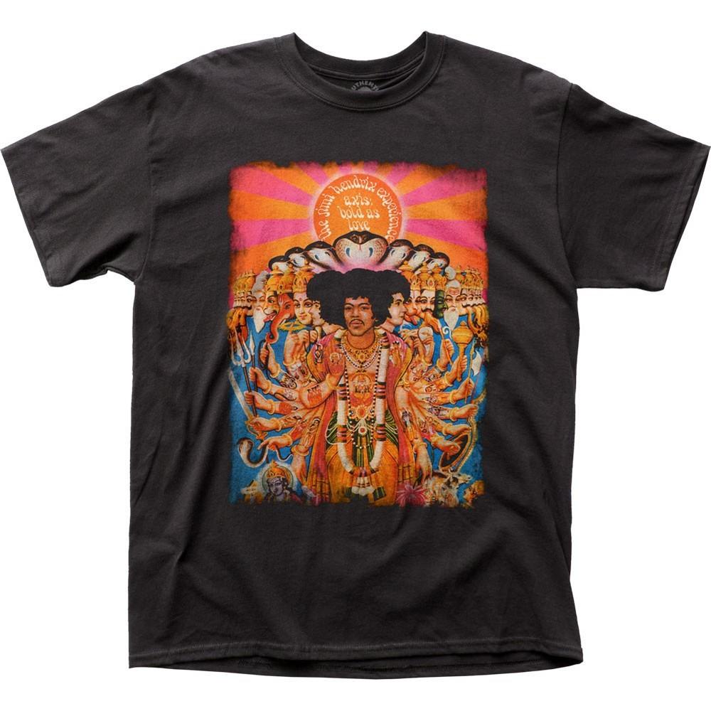 Jimi Hendrix Axis Bold As Love Mens T Shirt Music Classic Rock Band Tee Black Unisex T-Shirt XL