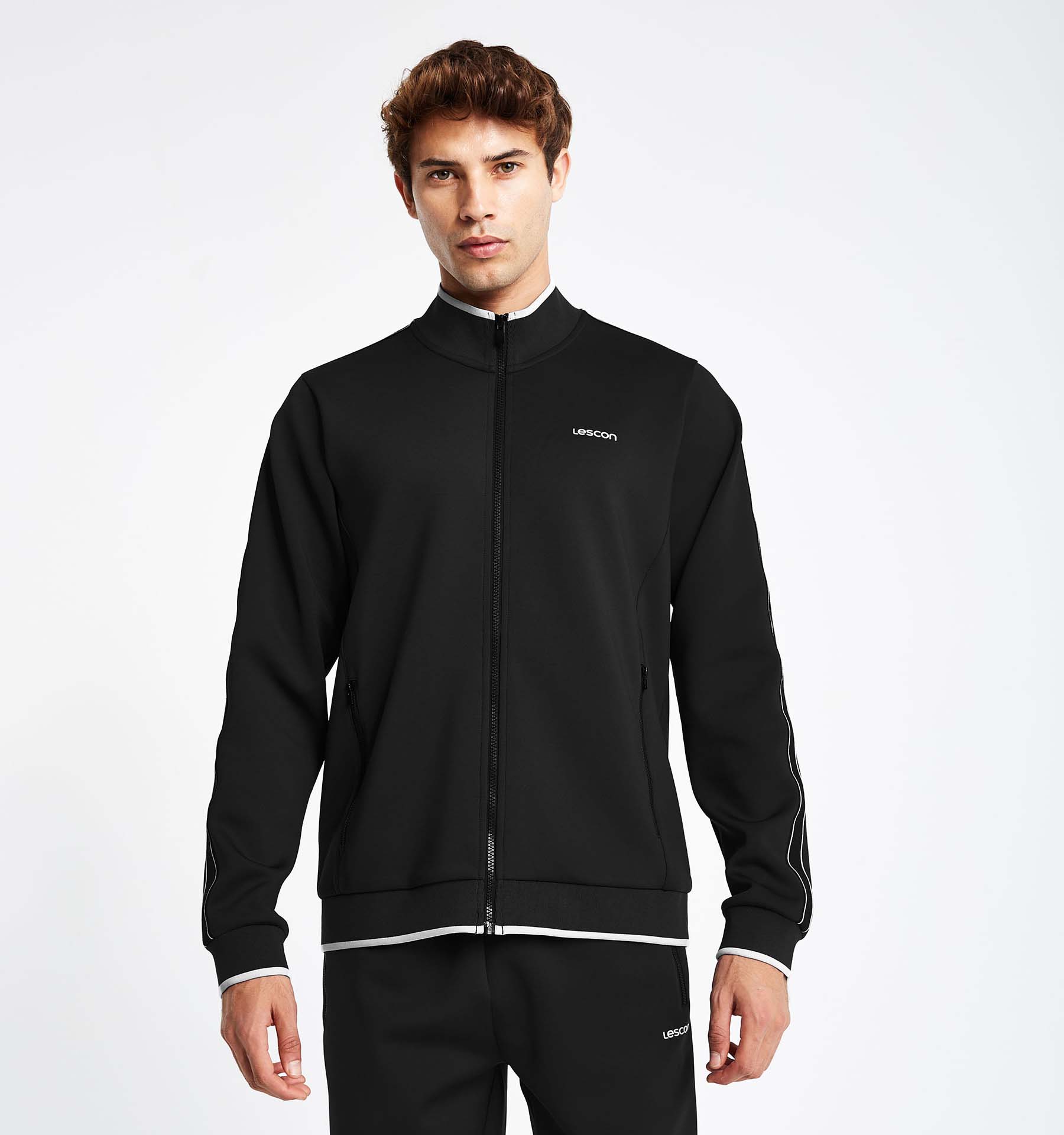 

Men s Zippered Sweatshirt 24N-1126 XL чорний