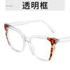 Anti-Blue-Ray TR90 Comfortable Cat Eye Eyeglasses Frames Female Fashion Personality Spectacles for Ladies Optical Grade Frames