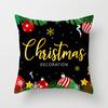 Merry Christmas Printed Pillowcase Christmas Style Cushion Cover Home Sofa Decor Throw Pillowcase