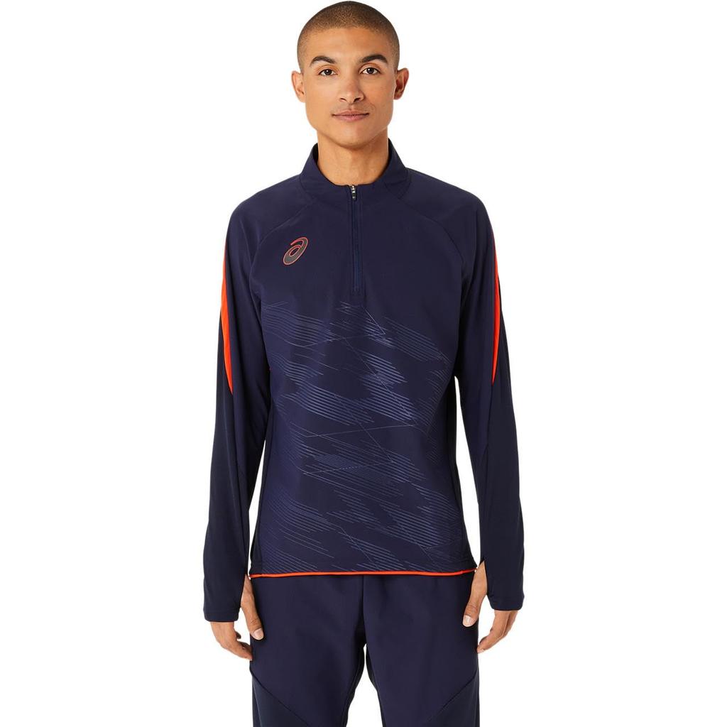 Soccer Wear Wind Barrier Half Zip Top 2101A296 Wind Barrier Half Zip Top M [ASICS] Men's