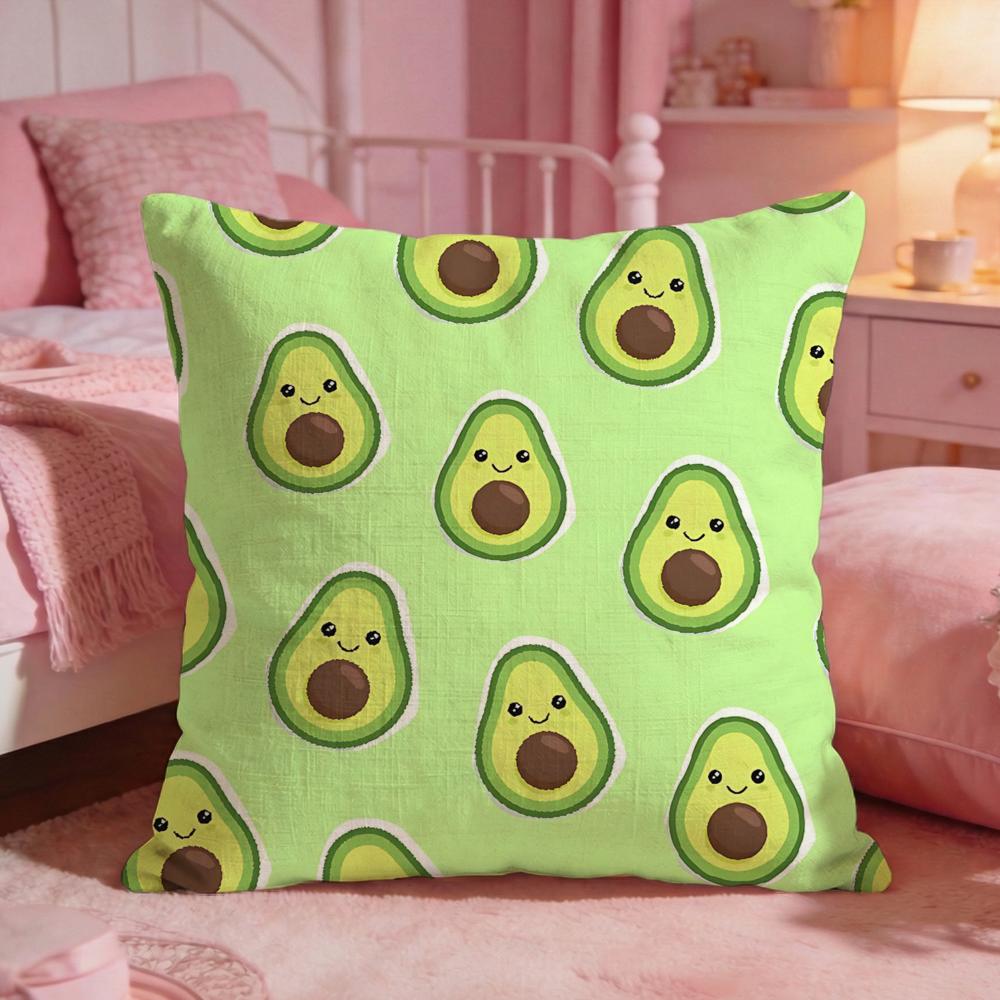 FoodavocadoS Cushion Cover Premium Comfort Reversible Pillow Cove Two in One Design for Any Room Car Interior