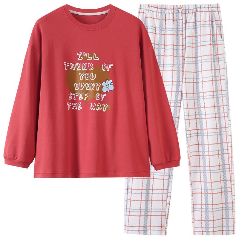 Pajamas Women'S Spring And Autumn Cotton Long Sleeve Women'S Cotton Four Seasons Air Conditioning Clothing Homewear Set
