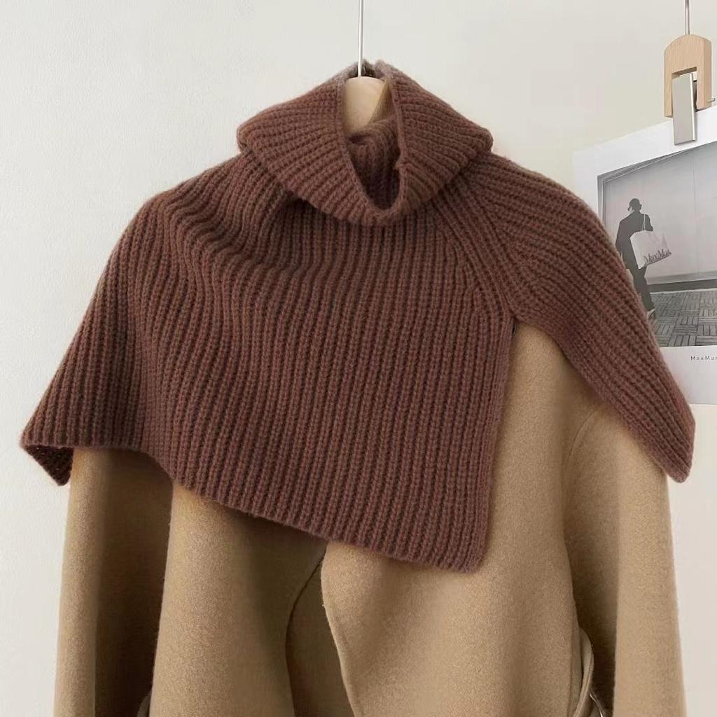 Pullover Scarf Turtleneck Furcal Neckercief Winter Women Warm Scarf Solid Color Neck Cover Lady Fashion Neckscarf Shawl
