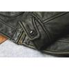 Chinese Size Vintage Olive Green Genuine Cowhide Men Leather Jacket Autumn Turn Down Collar Real Leather Coat
