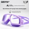 Large Frame Unisex Waterproof Anti-Fog HD Swimming Goggles - Comfortable Fit