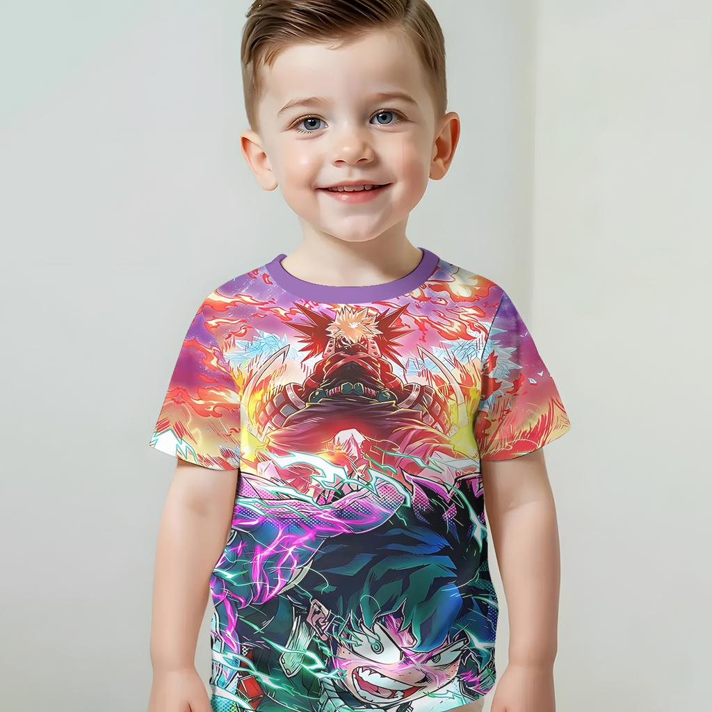 My Hero Academia 3D-Druck Babykleidung Kleidung für Kinder Junge Mädchen Kind T-Shirt Top Shirts