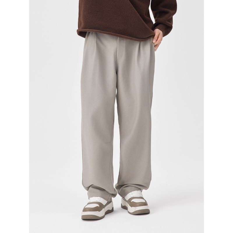 Bodydream New Loose Straight-Leg Casual Trousers, High-End Versatile Long Pants, Autumn Wide-Leg Suit Pants