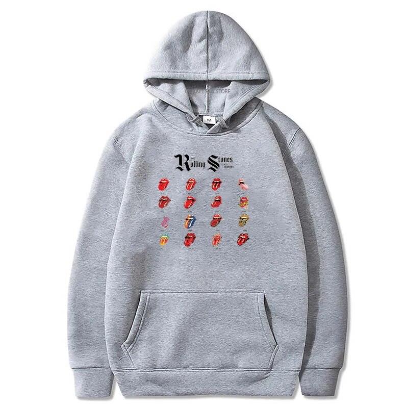 Rolling Stones Theme Essentials Mikina s kapucí s kapucí pro Unisex Mikina s kapucí Unisex oblečení Novinka v mikinách a mikinách Y2k Graphic