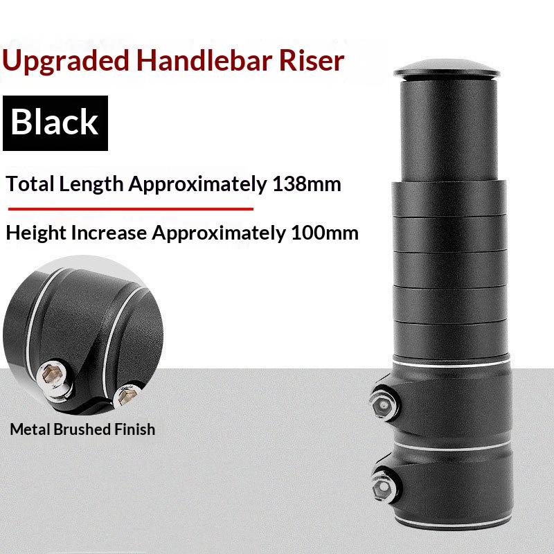 Aluminum Universal Bike Front Stem Riser Bicycle Handlebar Stem Extender Bike Handlebar Fork Stem Riser Extender
