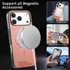 Fashion Elegant Magnetic Texture Leather Phone Case For iPhone 17 Pro Max 16 Plus 15 14 13 12 Comfortable Grip For Magsafe Cover