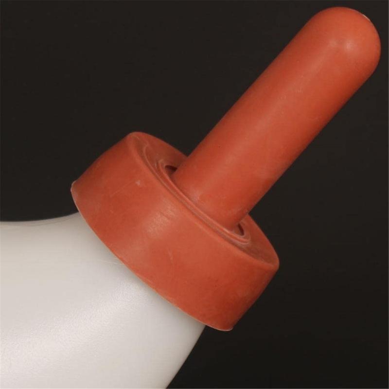 Calf Feeder Pacifiers Fixed Base Milk Bucket Nipple Soft Rubber Feeding Teats for Cattle and Horse