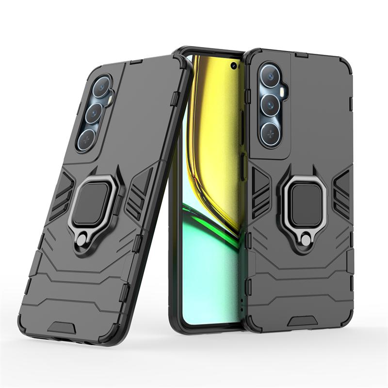 

Для Realme C65 C 65 RMX3910 чехол противоударный жесткий чехол-подставка с кольцом задняя крышка для телефона For Realme C65 красный