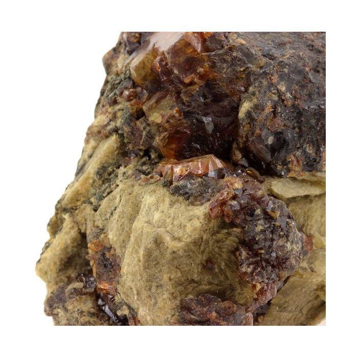 Pierres et Minéraux. Sphalerite (Blende) + Siderite. 1175.0 ct. Mine de La Mure, Isère, France.