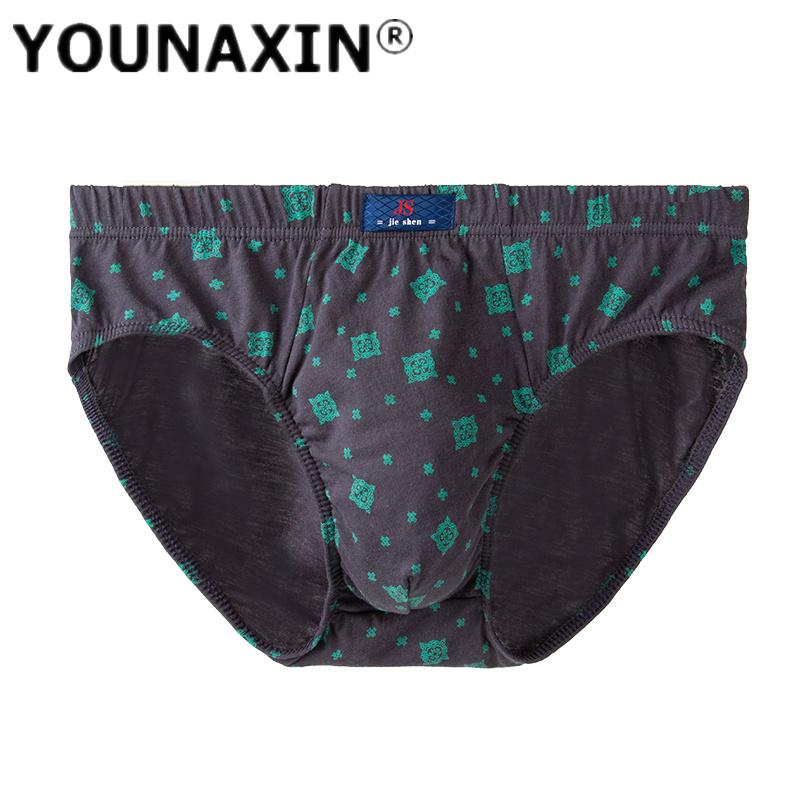 1PC Men's Briefs Knickers Printing Panties Breathable Underwear Large Undies Comfortable Underpants