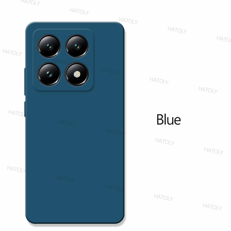 

Для Xiaomi 14T Чохол Xiaomi 14T 14T Pro 5G Cover Funda TPU протиударний рідкий силіконовий чохол для телефону Захисний чохол для Xiaomi 14T For Xiaomi 14T Pro синій