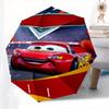 Lightning McQueen,Cars Automatic Folding Umbrella - Simple 8-Rib Design, Bright Cartoon Pattern, Durable Iron Frame, Suitable For Travel, Ou