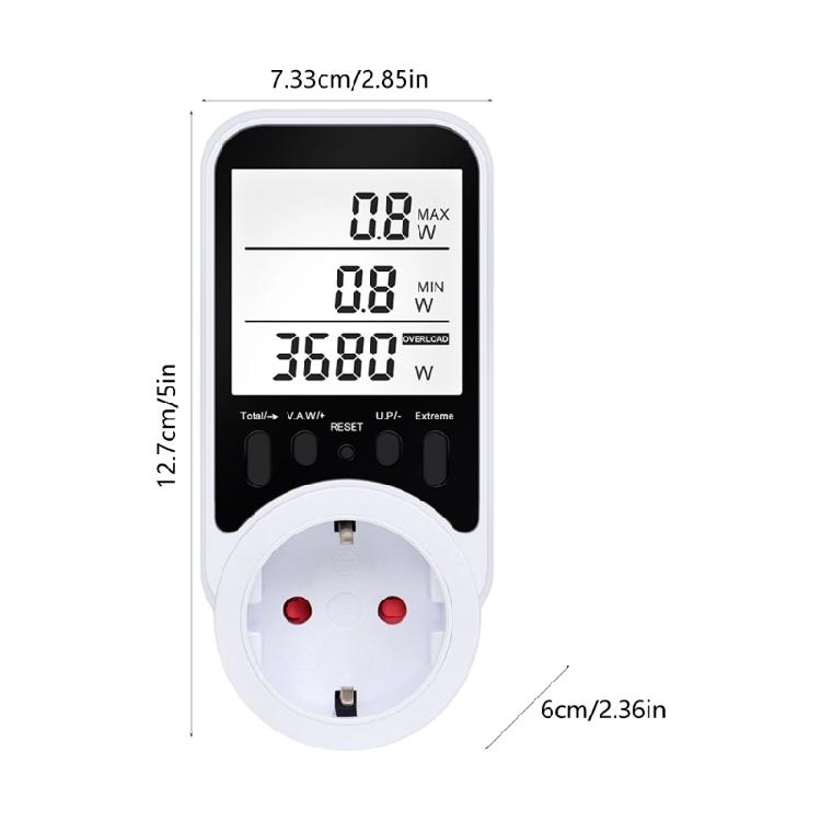 Smartests Electricity Backlits Display Energy Monitors With Large LCD Screen And Adjustable Overloads Alerts