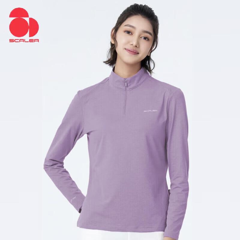 

SCALER Women s Outdoor Stand Collar Long Sleeve T-Shirt F4604726 XL