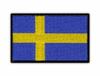 Patchion Flag of Sweden - Big - Iron-on / Heat Seal Backing - Embroidered Patch/Badge/Emblem