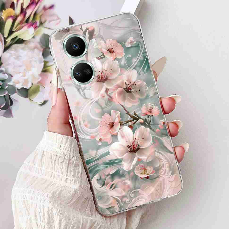 For Huawei nova 10 SE 4G Case BNE-LX1 Luxury Flower Soft Silicone TPU Cover For Huawei Nova 10SE 6.67" Butterfly Phone Casing