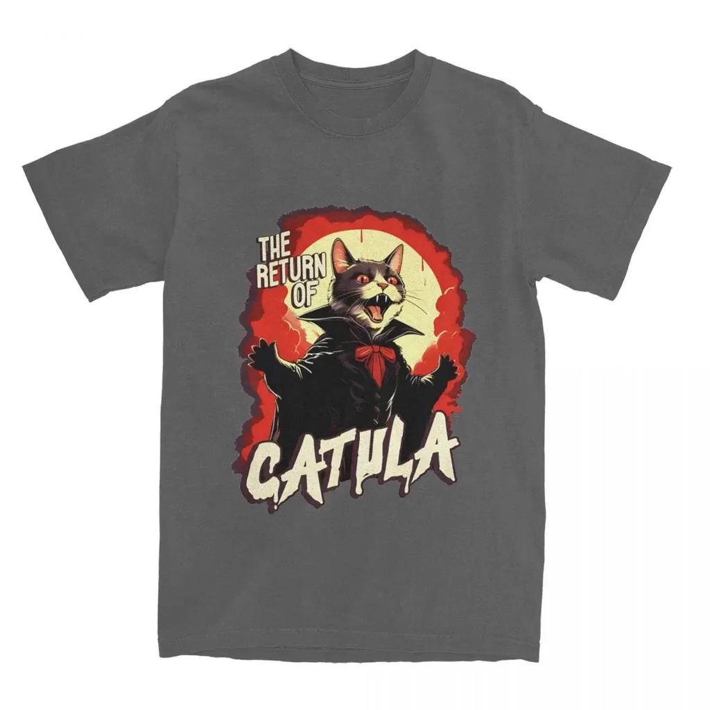 The Return Of Vampurr Catula Print T-Shirt Unisex Unisex T-Shirts Locker Übergröße Reine Baumwolle Kurzarm Anime Katze Lässig Unisex Oberteile