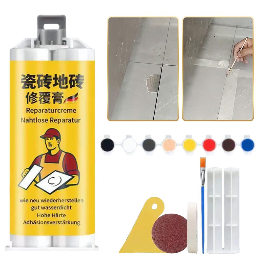 Tile Adhesive Repair Paste Marble Floor Tile Wall Tile Fall Off Repair Crack Special Adhesive Quick-Drying Super Adhesion