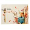 Autumn Pattern Table Mat Hello Pumpkin 30X45Cm Rectangular Mat