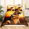 Dog 3D German Shepherd Puppy Print Bedding Set for Kids Boys Girls Children Pet Animal Theme Ultra Soft Duvet Cover Home Decor