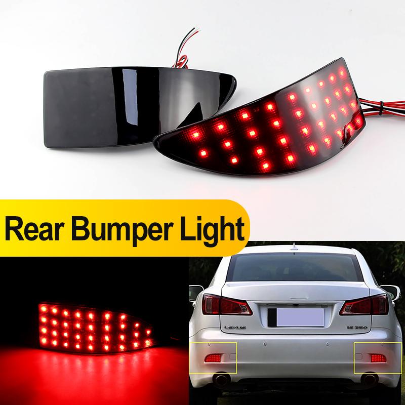 2PCS LED Rear Bumper Light For Lexus IS 250 IS 350 (XE20) 2006 2007-2013 Car Accessory Bumper Lamp OEM: 8191053021 LX1184100