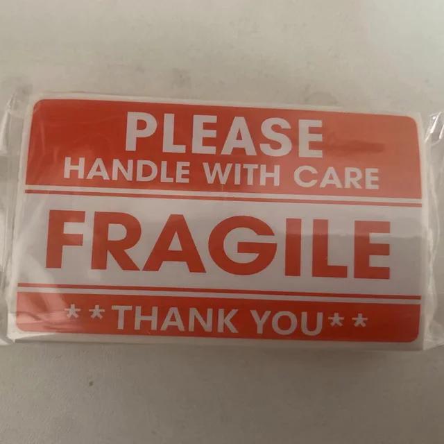 New 100PCS Fragile Stickers The Goods Please Handle With Care Warning Labels DIY Supplies
