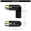3Pin Male to Female L Shaped Auditory Adapter for Secure Connection in Conferences