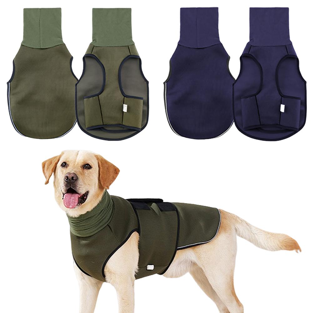 Breathable Dog Jacket with Reflective Dog Soothing Clothes Adjustable Pet Anti-Scare Pullover Clothes for Small Medium Large Dog