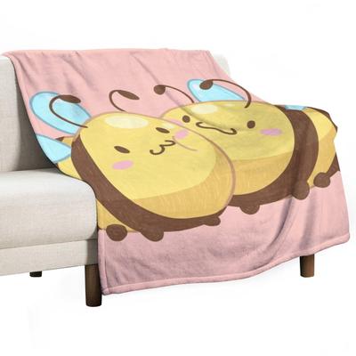 2 Milované včelky Přehoz na postel Přikrývka na pohovku Postelový pléd Přikrývky