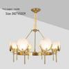 Modern Marble Copper Chandelier: Designer Round Lighting for Living Room, Restaurant, or Bedroom