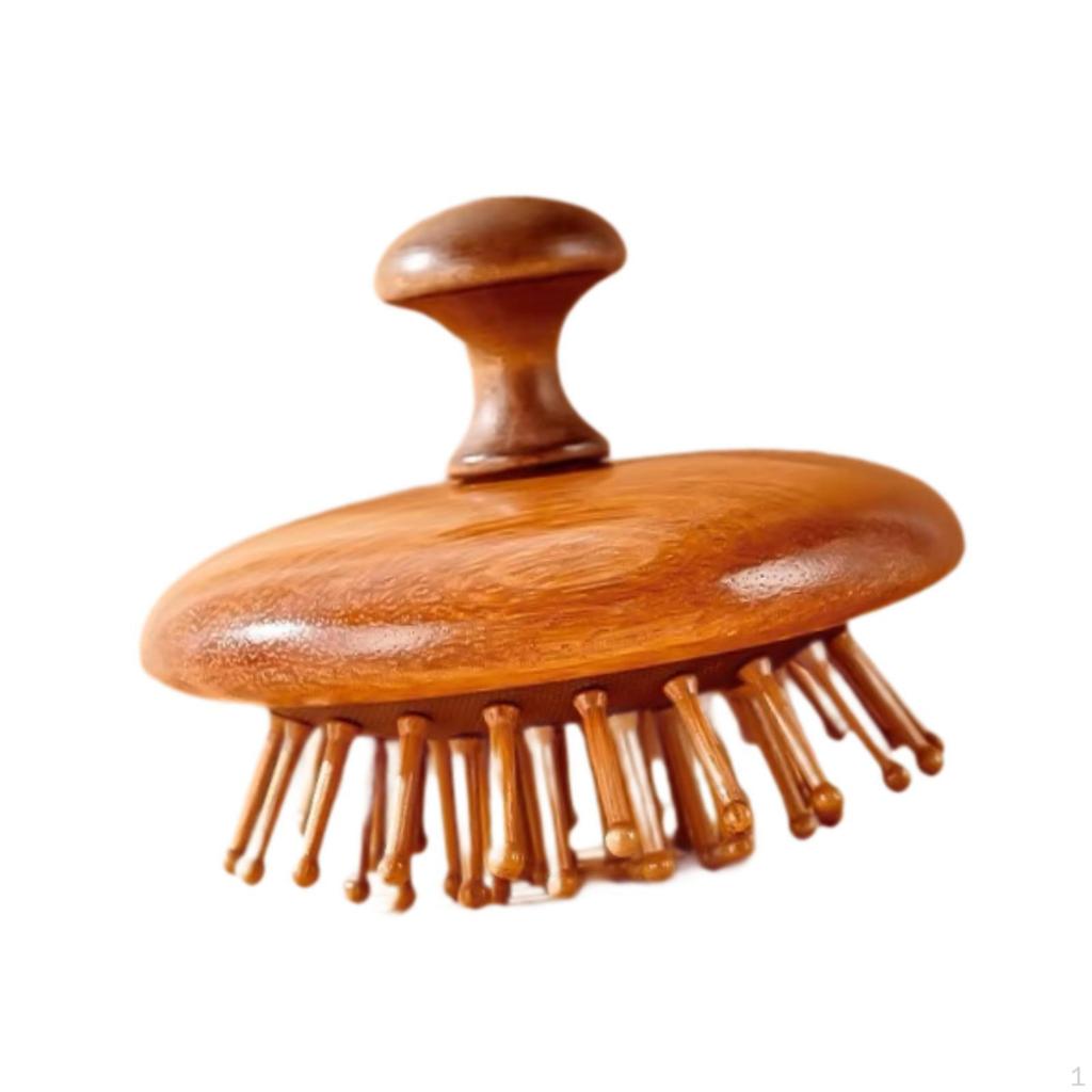 Wooden Massage Comb Wood Hair Brush Multifunction Ergonomic Gua Sha Cushion Hairbrush for