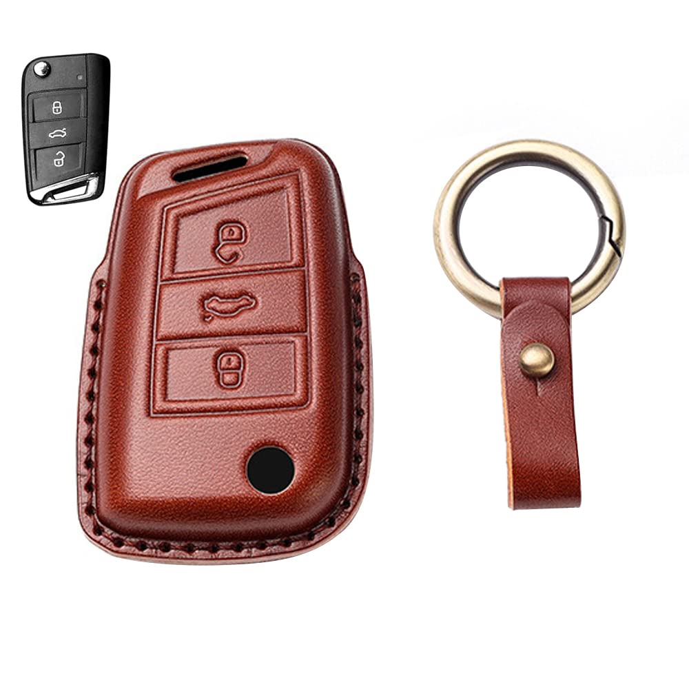 

Key Case for Volkswagen, Smart Key Case, Key Cover, Designed for Volkswagen GZ Keychain, VW-GZ-L-3J-ZN-30-A