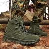 New Men Hunting Hiking Shoes Desert Waterproof Tactical Boots High Quality Ankle Unisex Lace Up Army Boot Brand Climbing Shoes